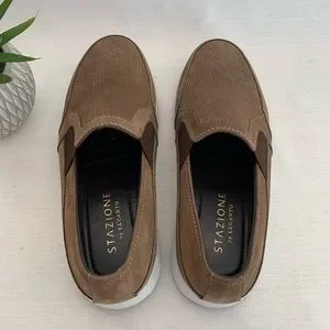 ELCANTO STAZIONE Tan Comfort Band Casual Leather Slip On Loafers Mens 37 US9-9.5 Elcanto | Shoes | Elcanto Stazione Tan Comfort Band Casual  main image 2